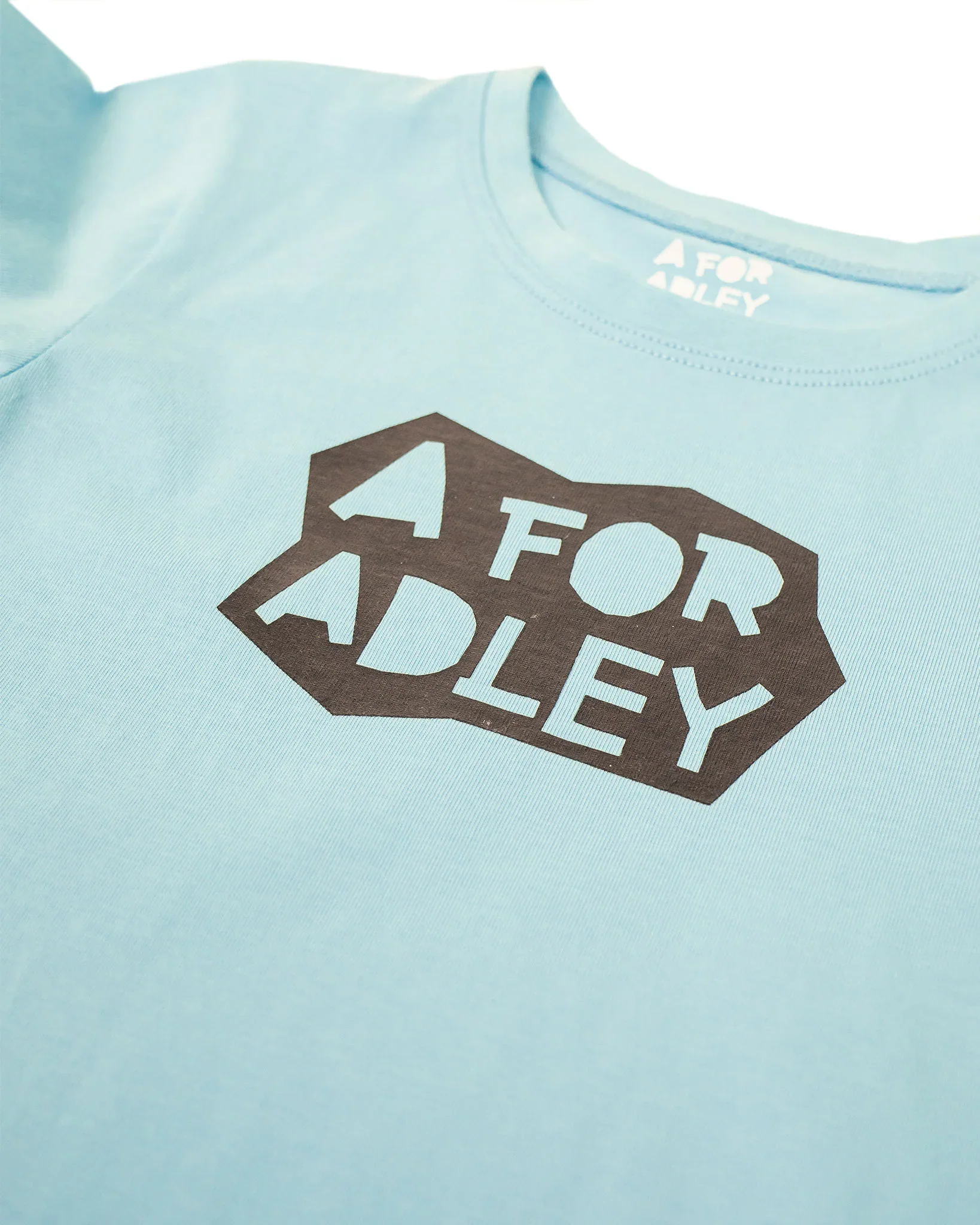 A for Adley Black Cutout Tee (teal) - Image 3