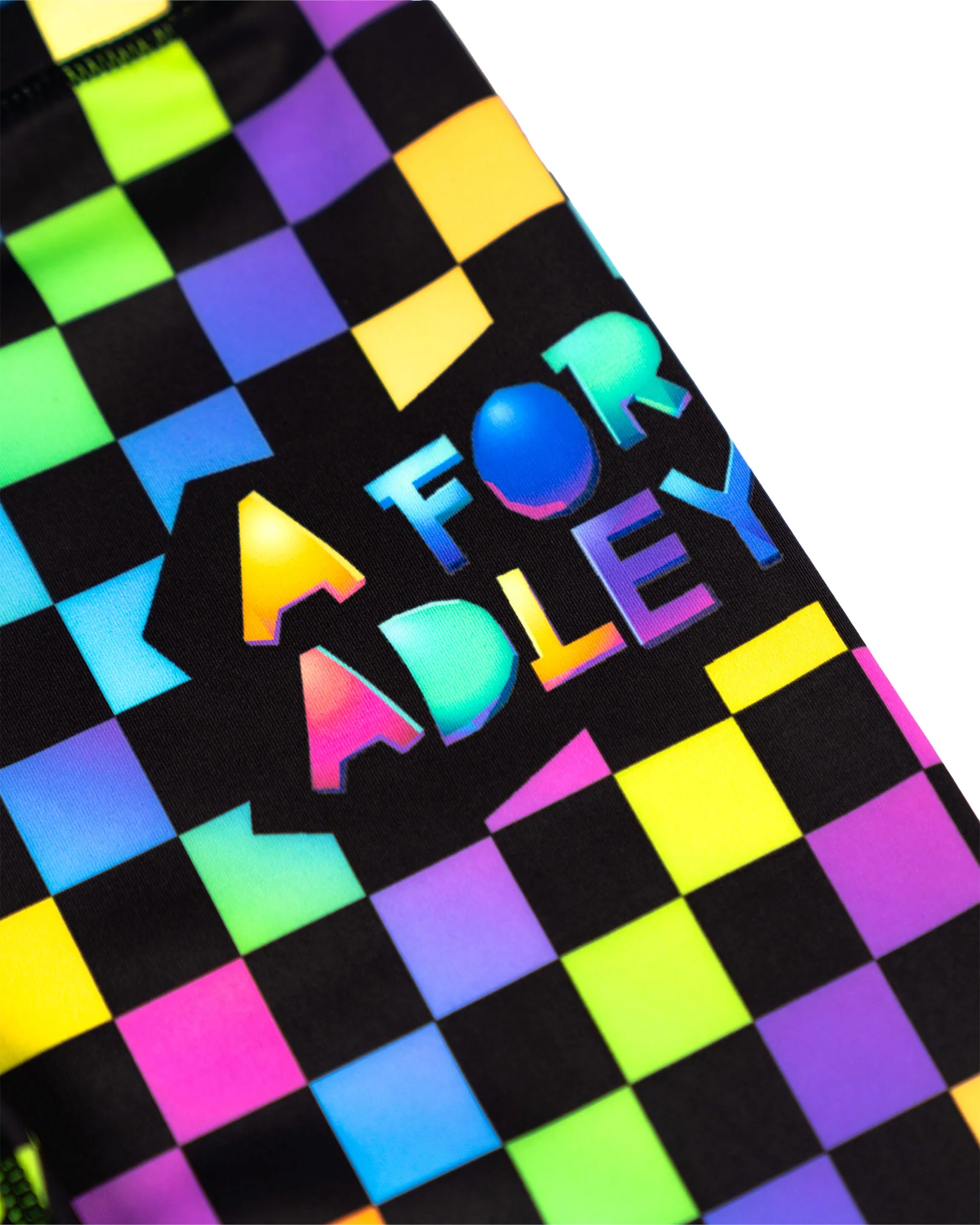 Adley's Neon Checkered Pants - Image 3