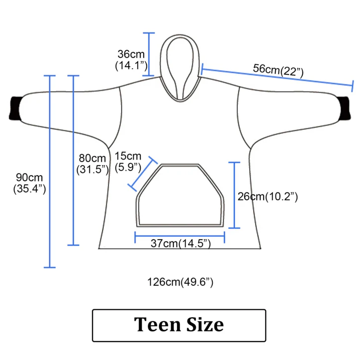 A for Adley Ipad Holding Blanket Hoodie - Image 10