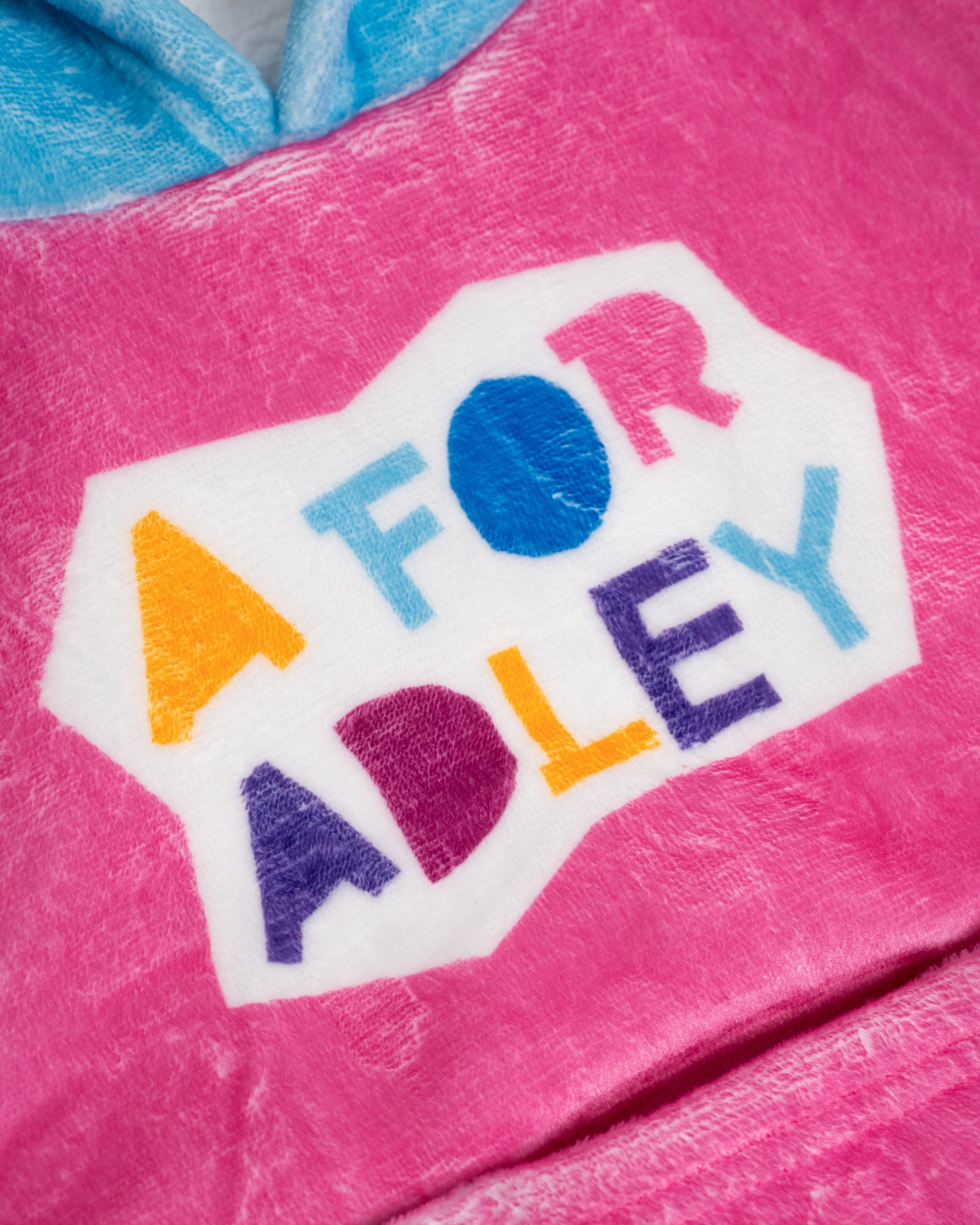 A for Adley Ipad Holding Blanket Hoodie - Image 3