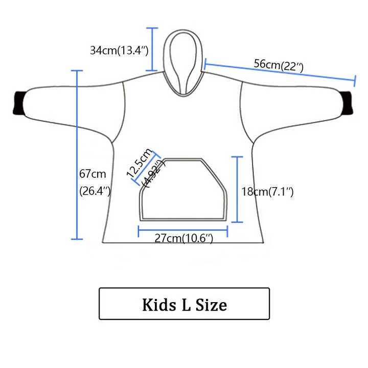 A for Adley Ipad Holding Blanket Hoodie - Image 9