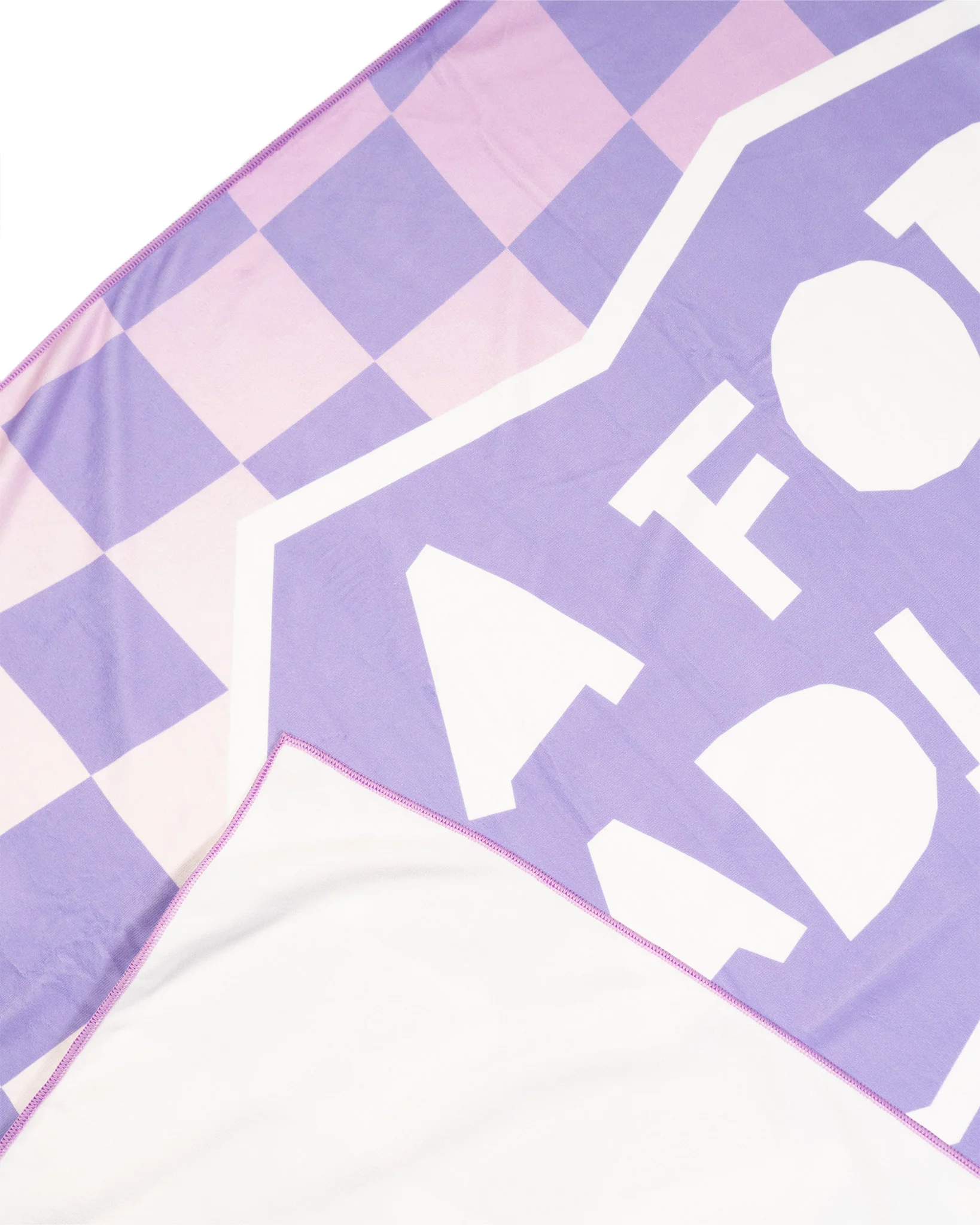 Adley's Lavender Checkered Towel - Image 4