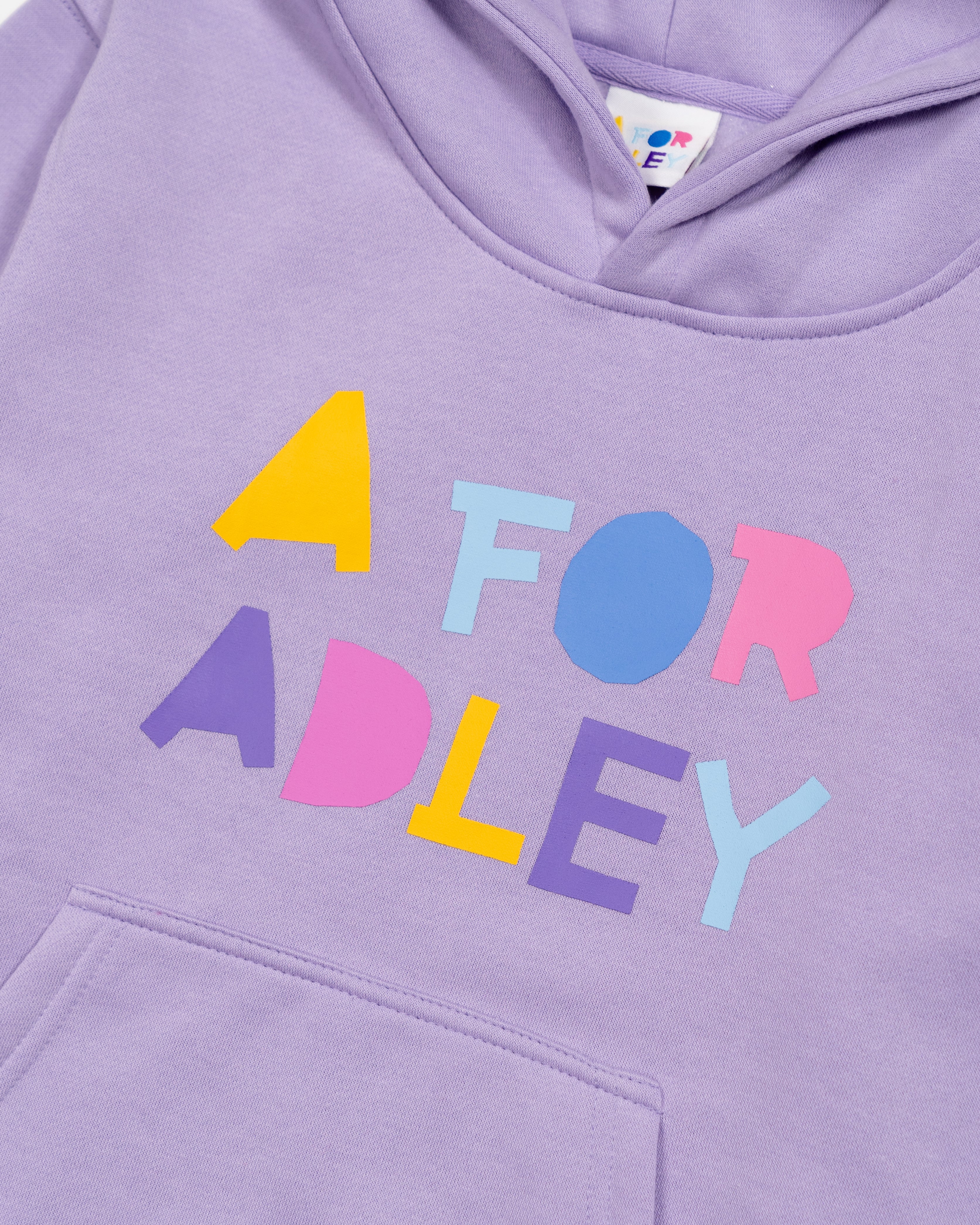 A for Adley BFF Rainbow Hoodie - Image 4