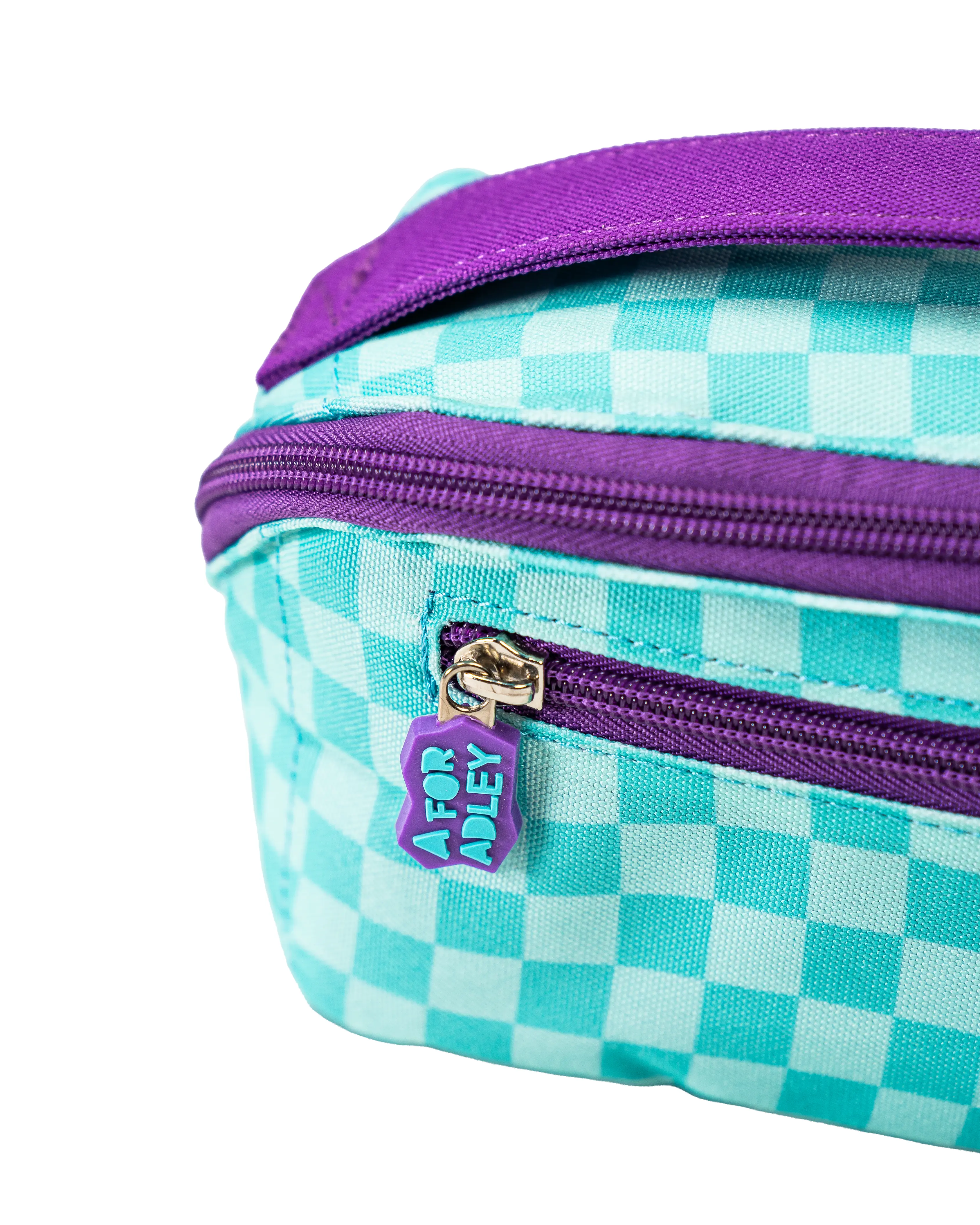Adley's Retro Checkered Pencil Case - Image 4