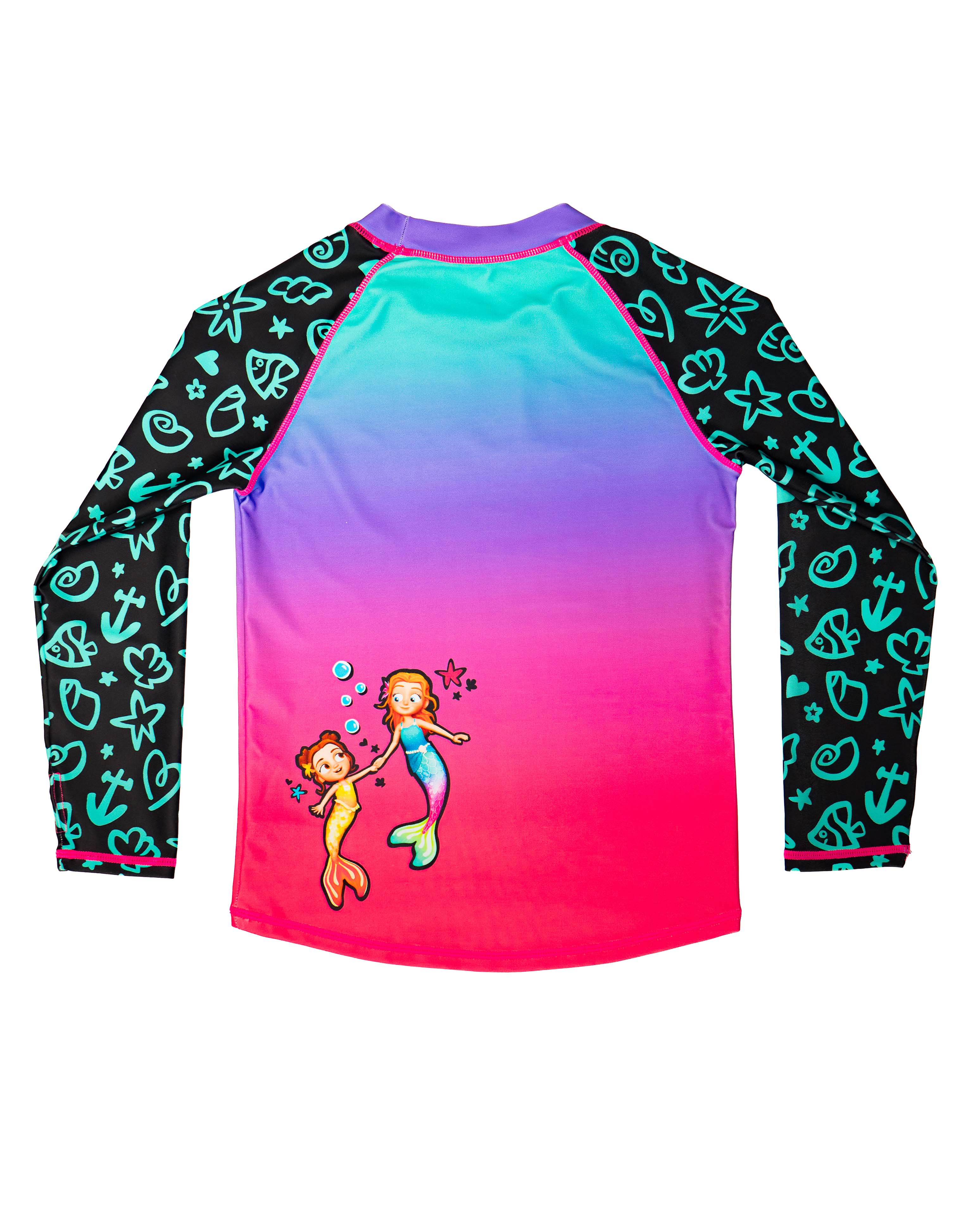 A for Adley Summer Splash Rashguard - Image 3