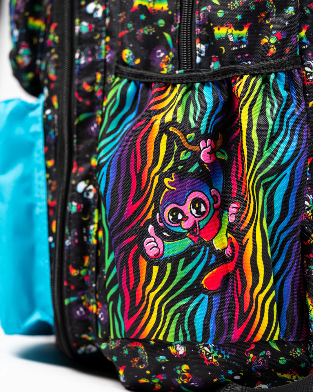 Black Neon Rainbow Backpack - Image 5