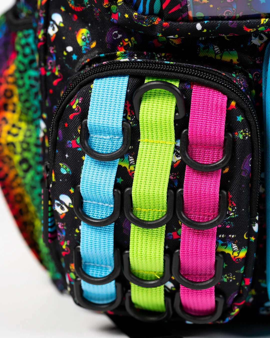 Black Neon Rainbow Backpack - Image 6