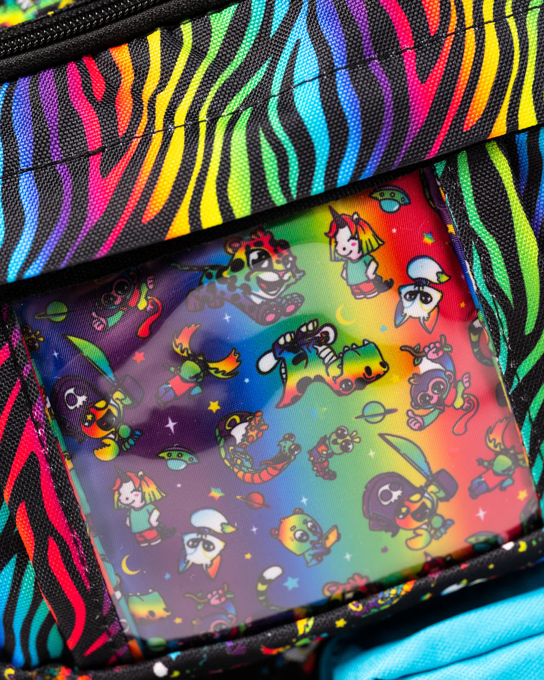 Black Neon Rainbow Backpack - Image 8