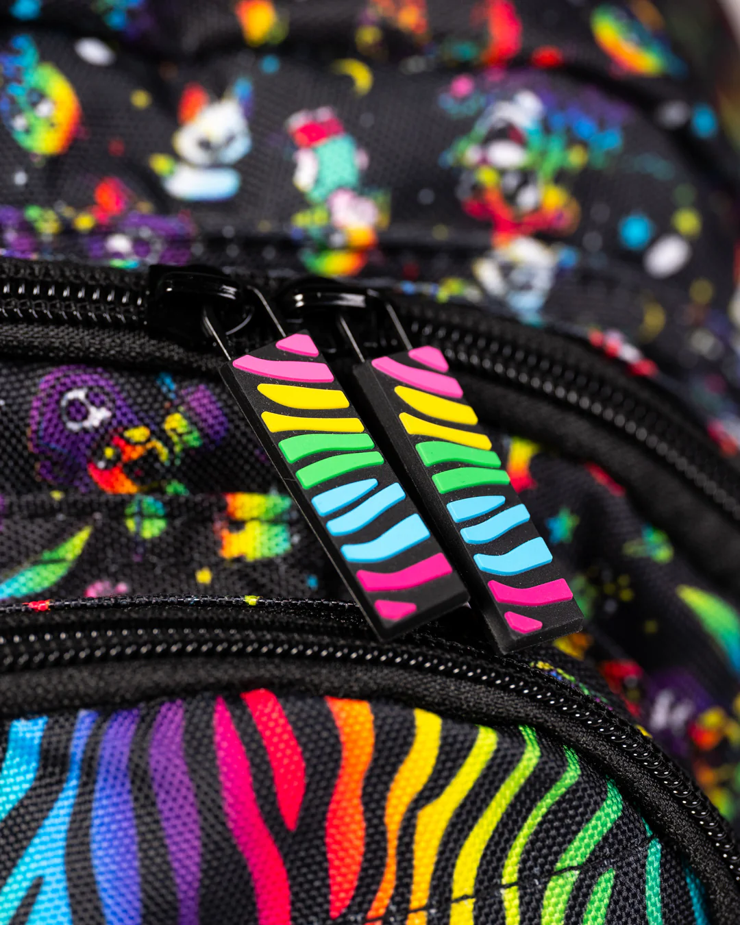 Black Neon Rainbow Backpack - Image 9