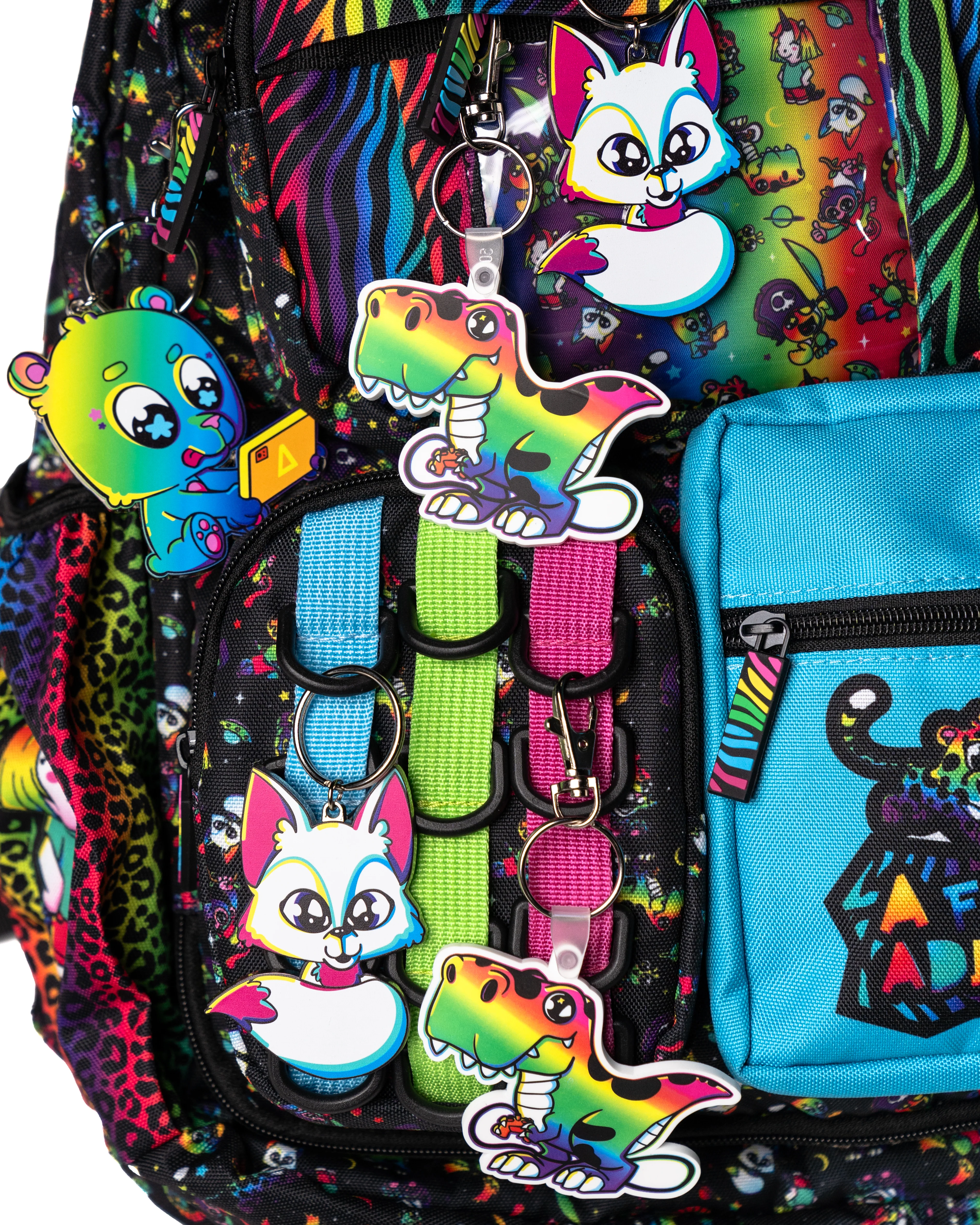 Neon Rainbow Friends Keychain Pack - Image 5