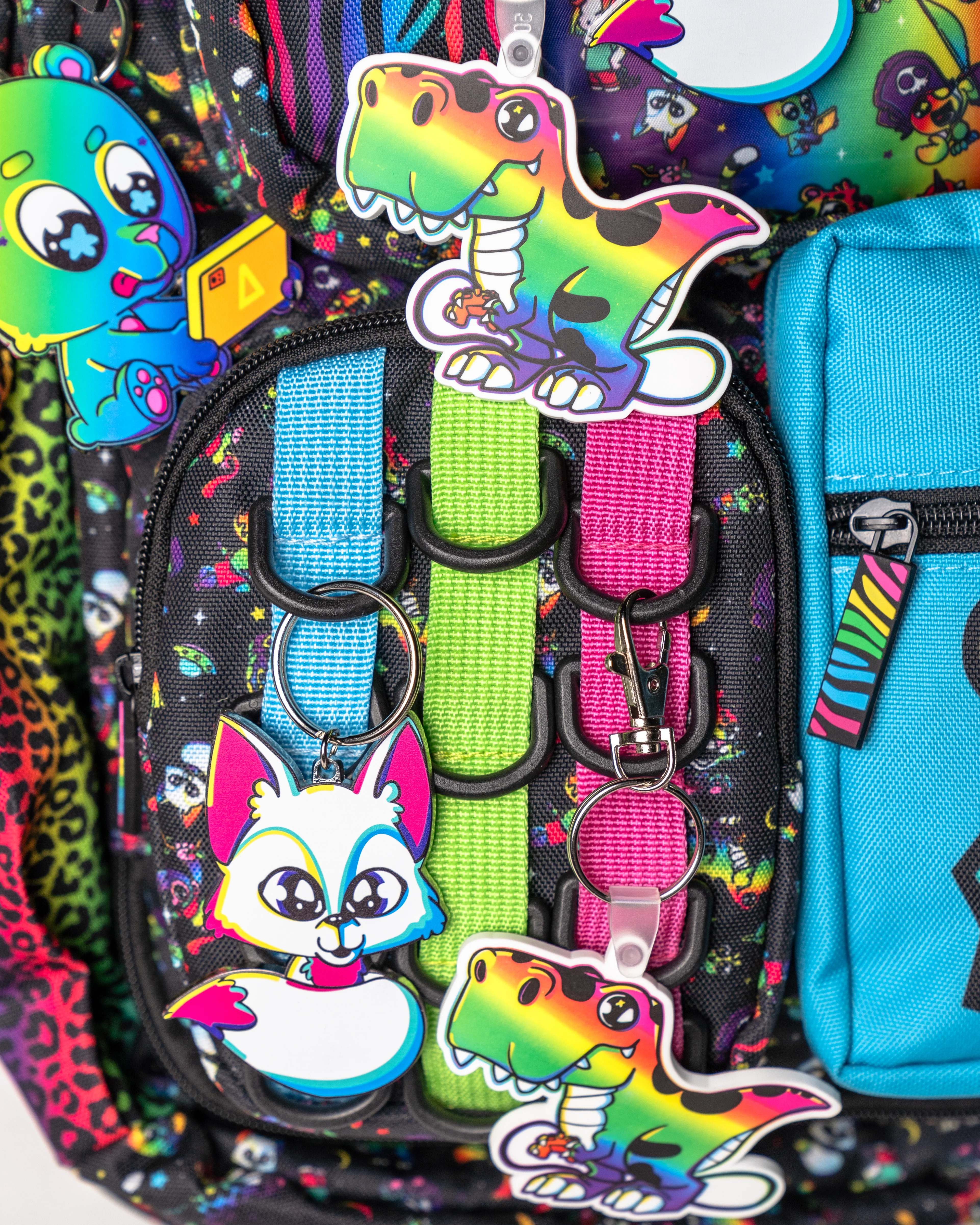 Neon Rainbow Friends Keychain Pack - Image 8