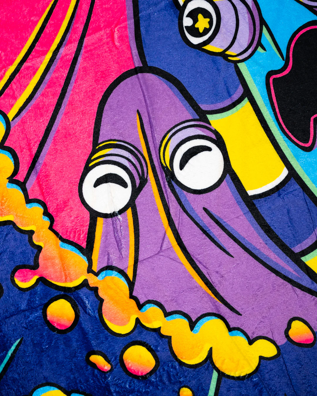 Neon Rainbow Ghosts Blanket - Image 5