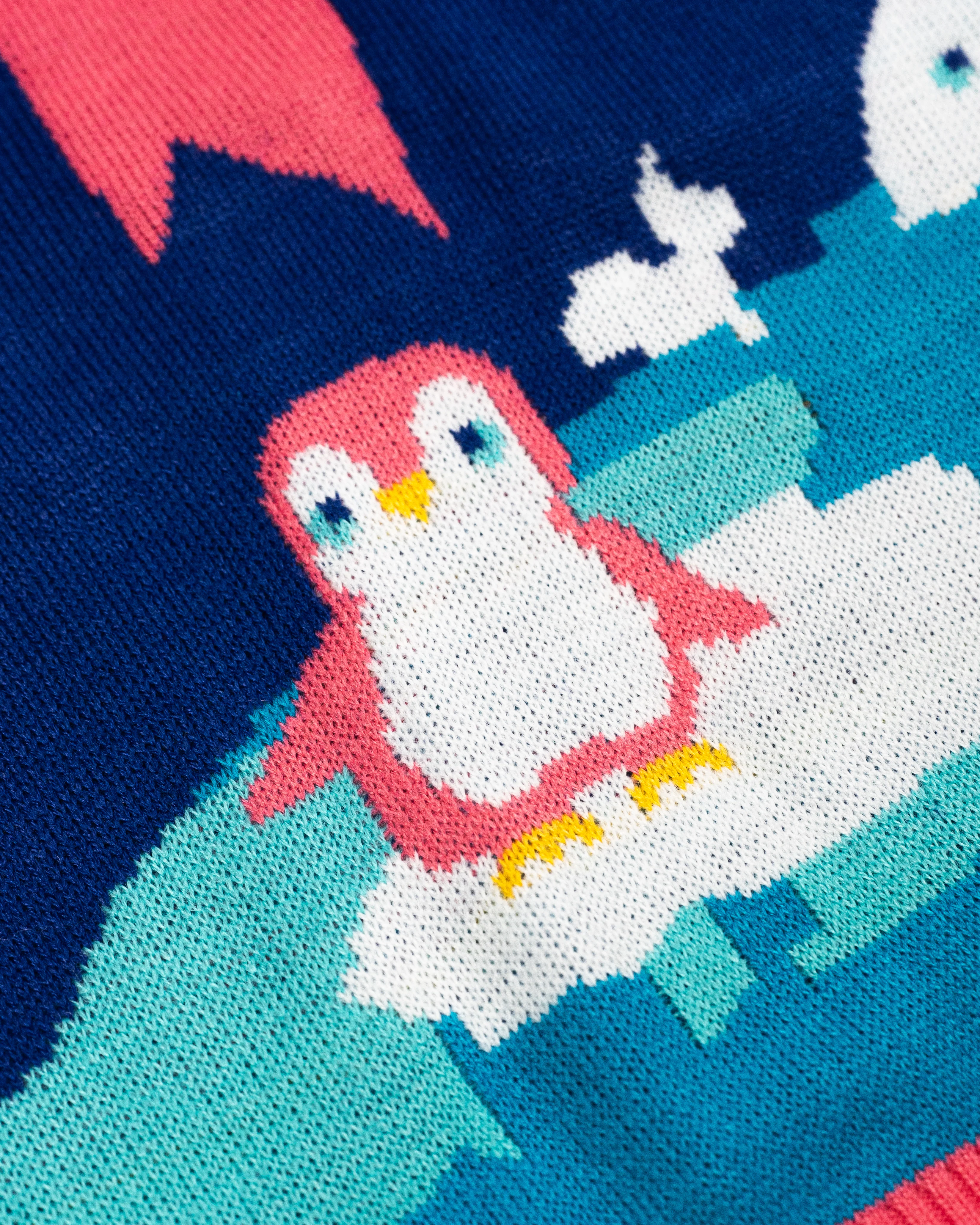 A for Adley Winter Rainbow Sweater - Image 4